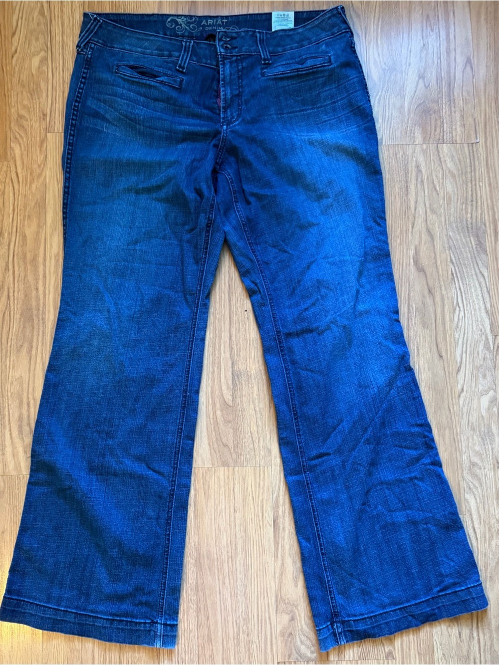 Ariat Women's Deep Indigo Flare trouser Jeans 34 L